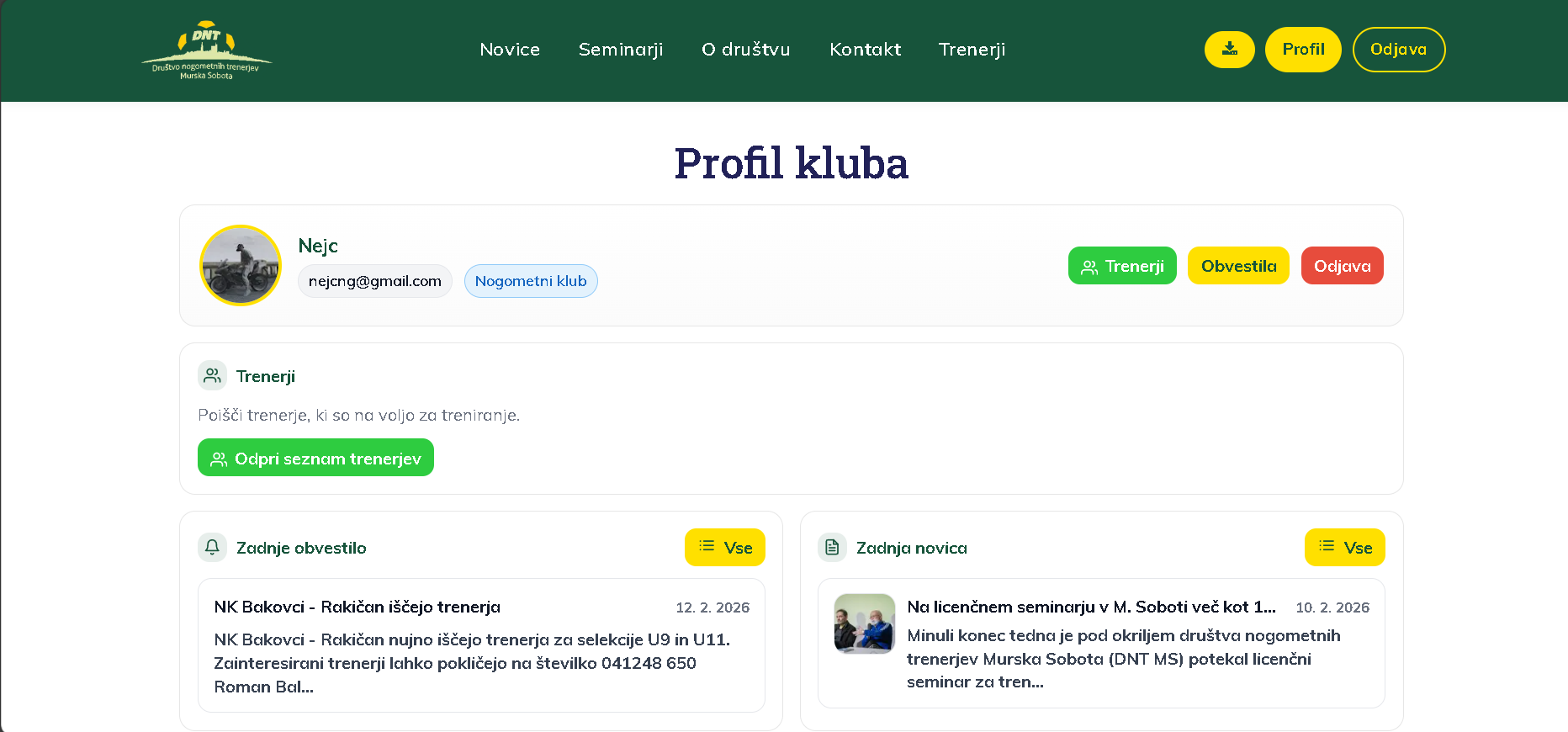 Profil kluba